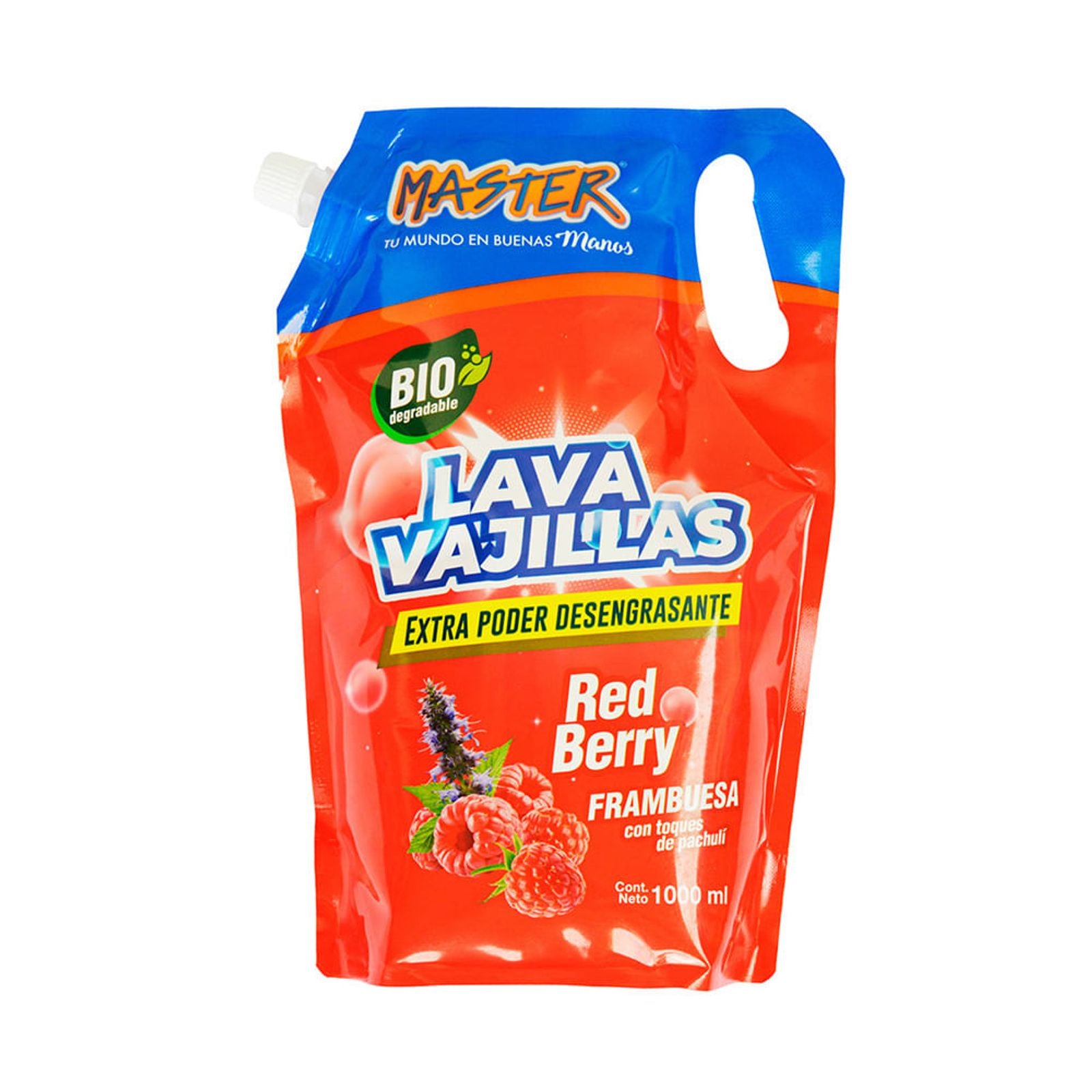 Master Lavavajilla Doypack Frambuesa 1LT