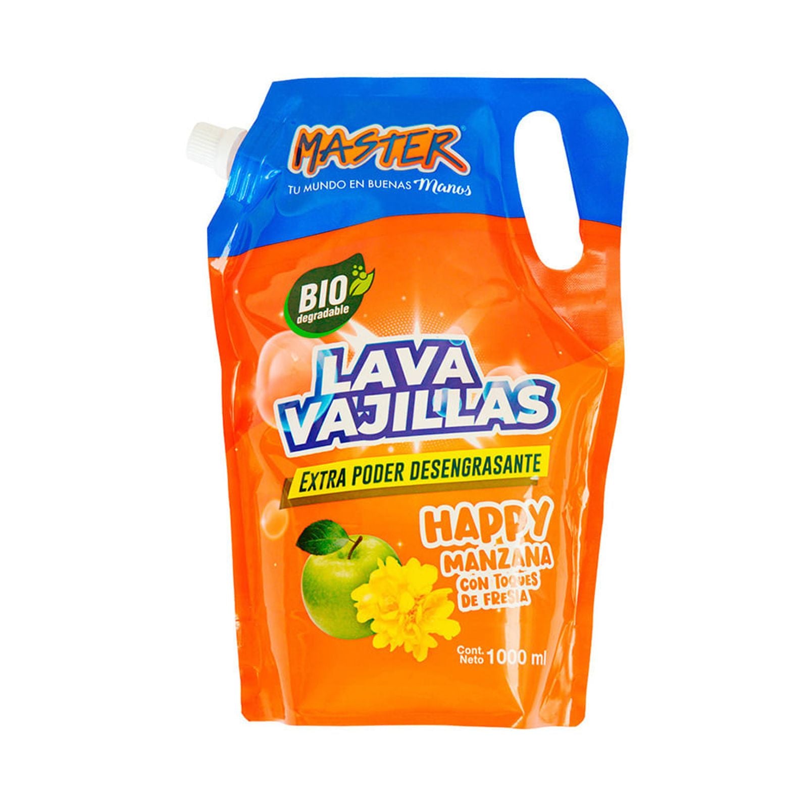 Master Lavavajilla Doypack Happy Manzana 1LT