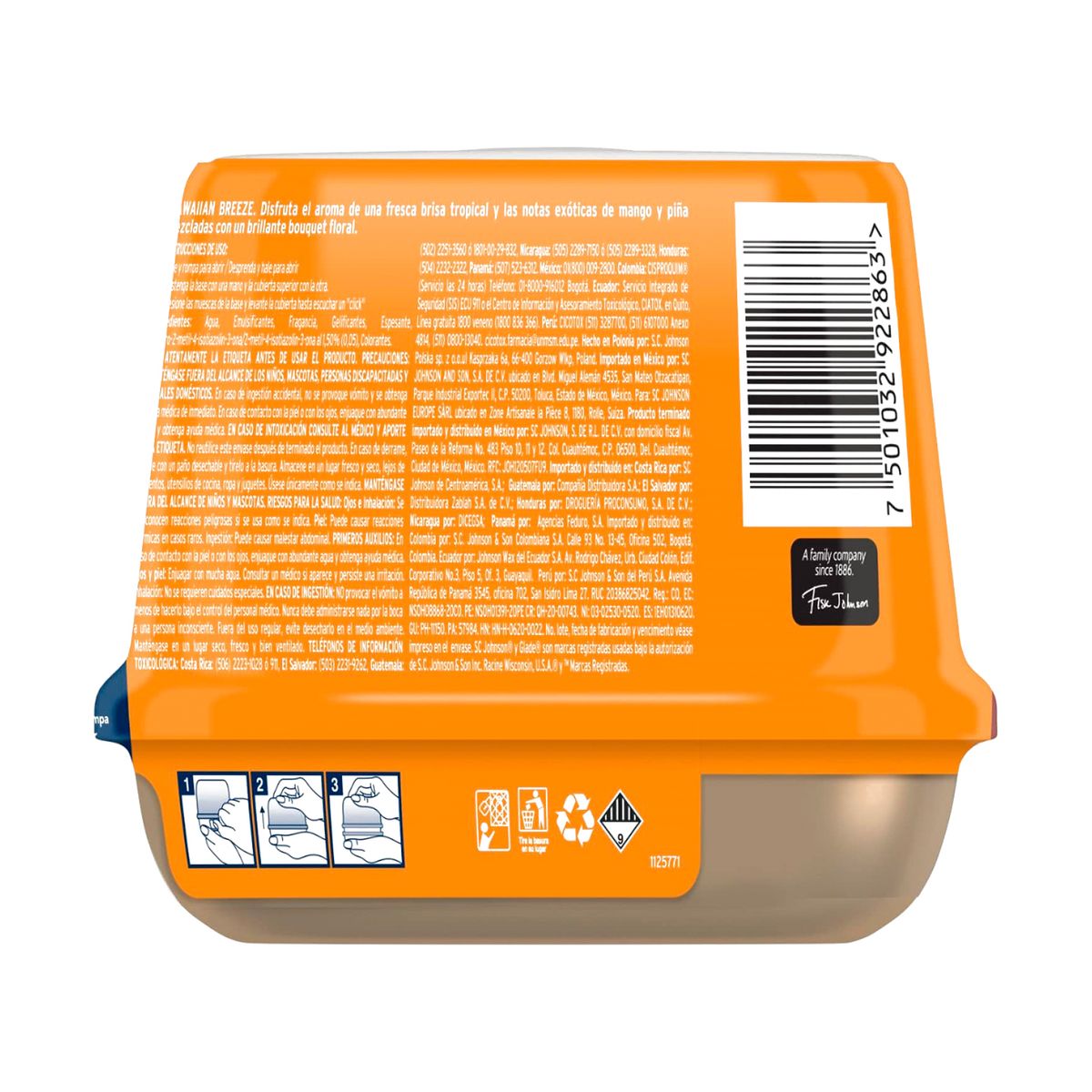 Glade Gel Cubo Hawaian Breeze 180gr