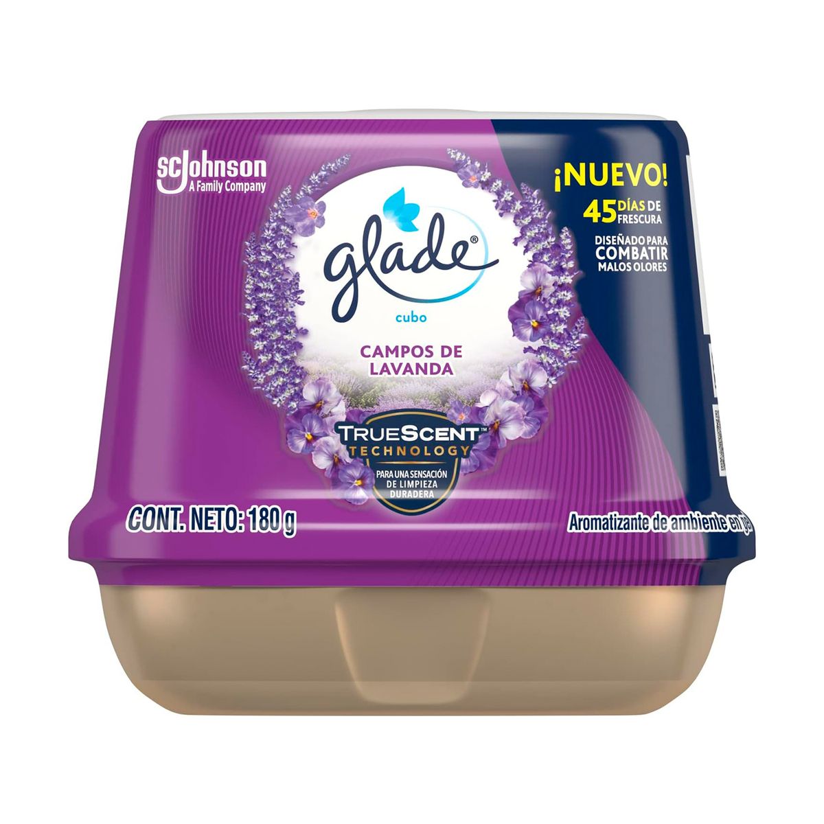 Glade Gel Cubo Campos de lavanda 180gr