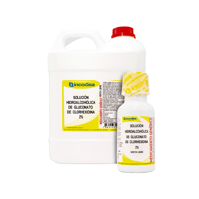 Solución Hidroalcohólica de Gluconato de Clorhexidina 2%