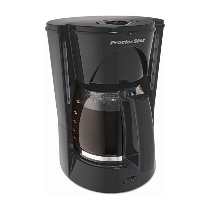Proctor Silex 48521RY Cafetera compacta, 12 tazas, color blanco