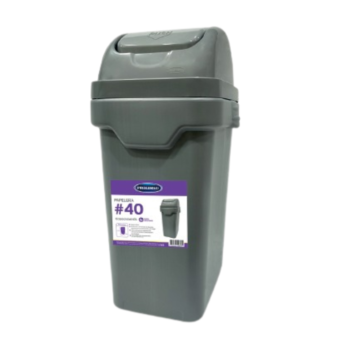 Papelera T/vaiven 40Lt Prolimso