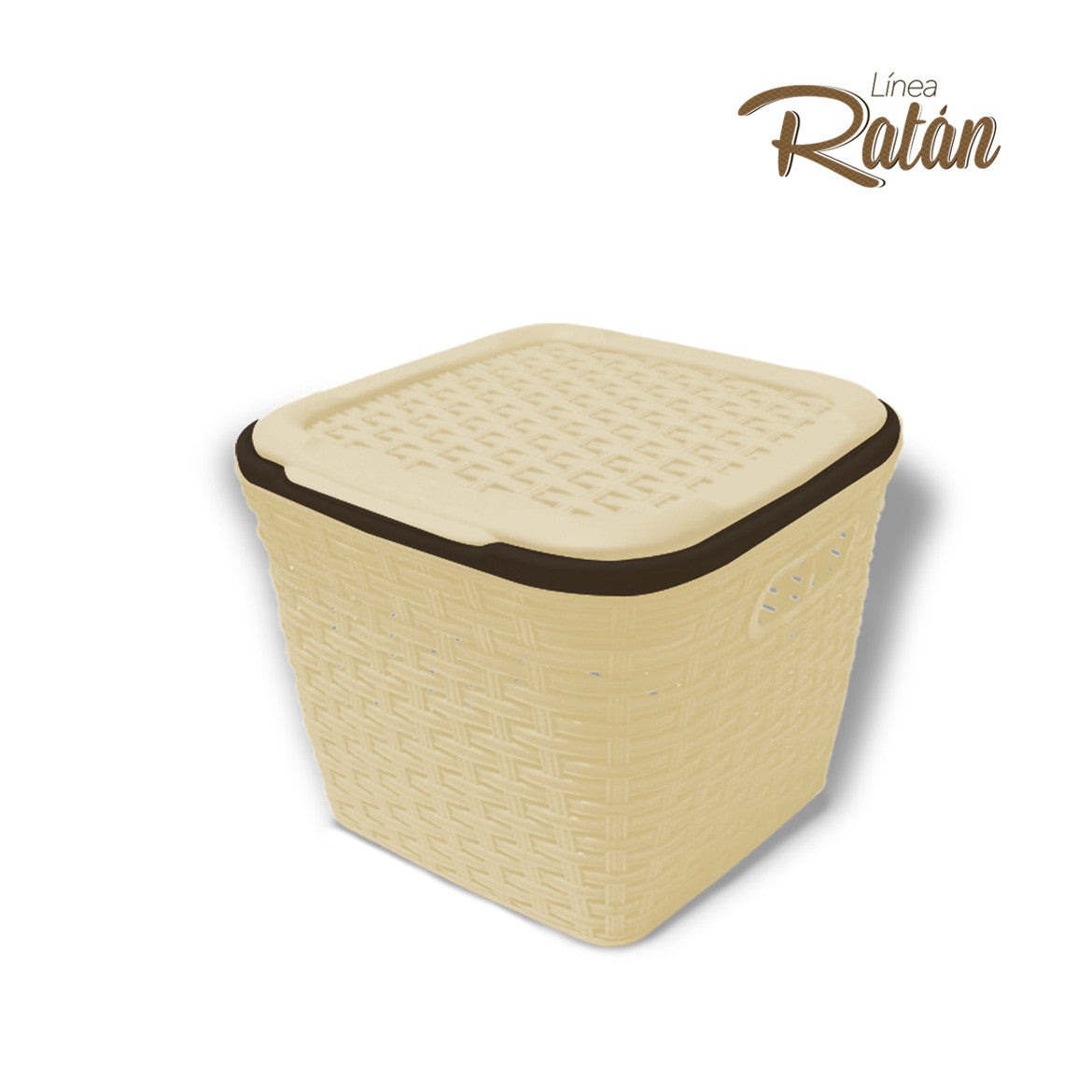 Cesto Ratán Mediano Cuadrado