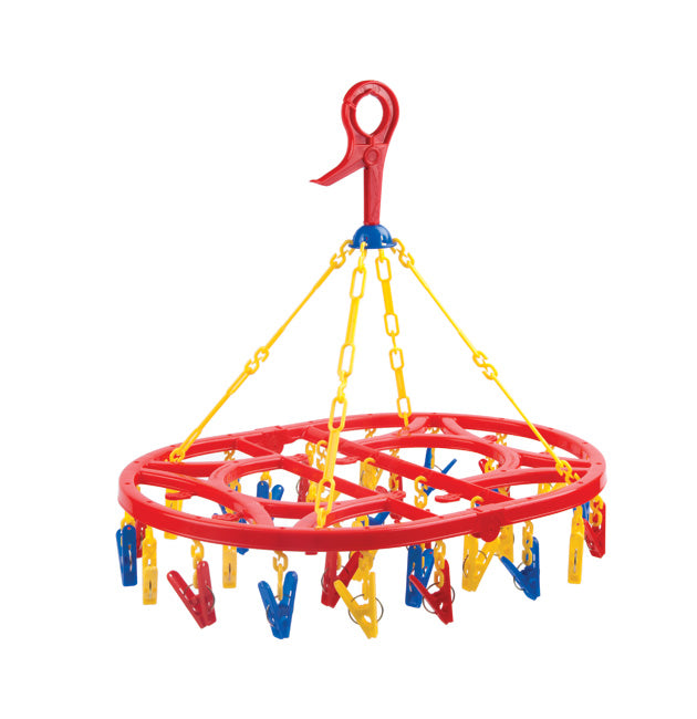 Colgador Múltiple Plegable Ovalado Forte C/32 Ganchos
