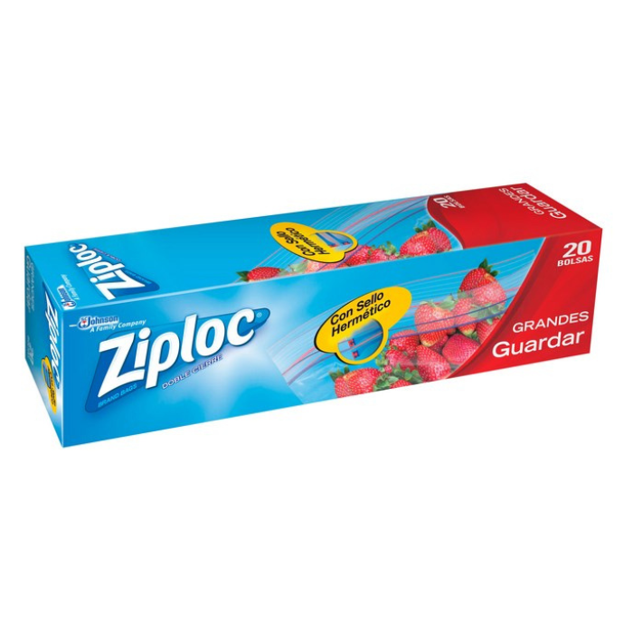 Bolsa Ziploc Guardar Grandes x20 Fundas