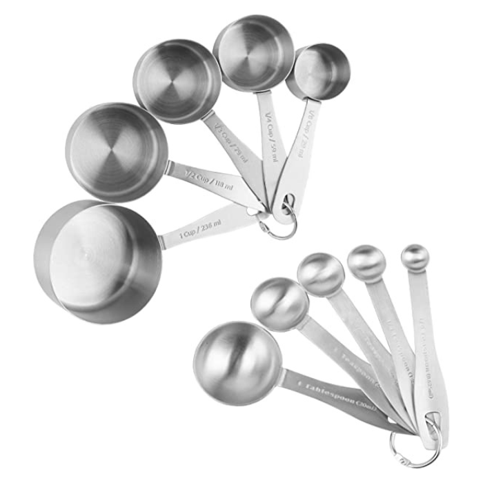 Cucharas Medidoras Métalicas Juego x10 Unidades