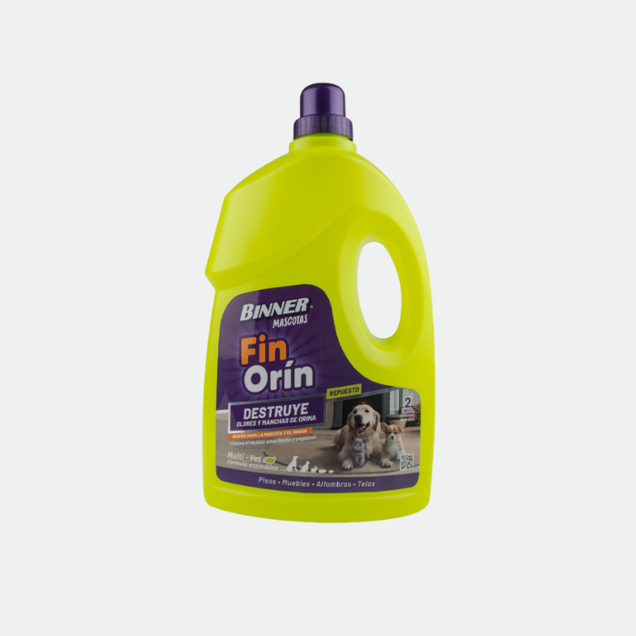 Binner Destruye Olores y Manchas de Orina Fin Orin Mascotas