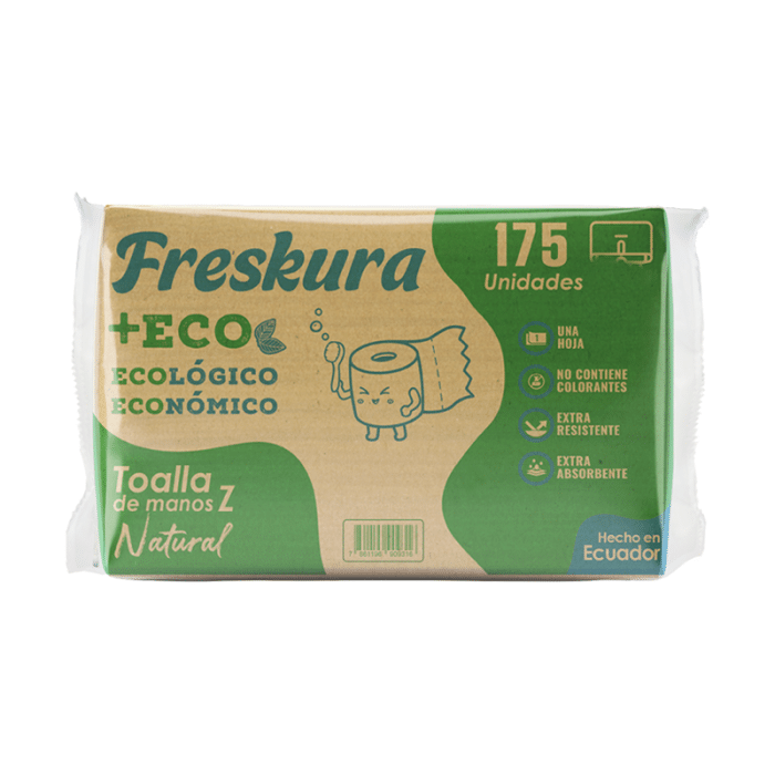 Freskura Toalla Natural Doblada en Z Pqx150