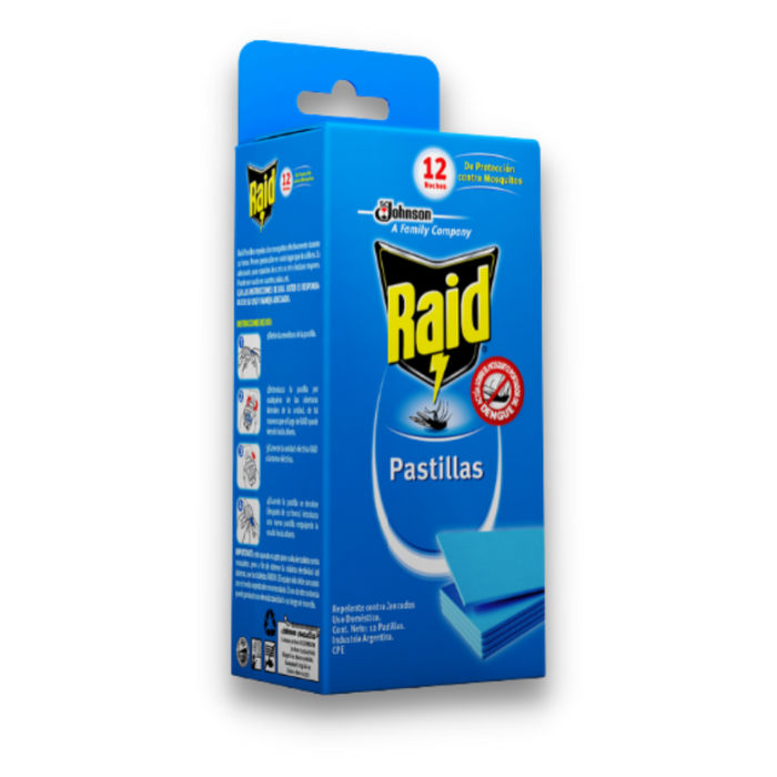 Raid pastillas repuestos x12 un