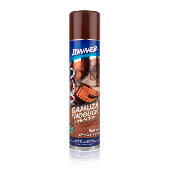 Binner Limpiador de Gamuza Aerosol 400ml