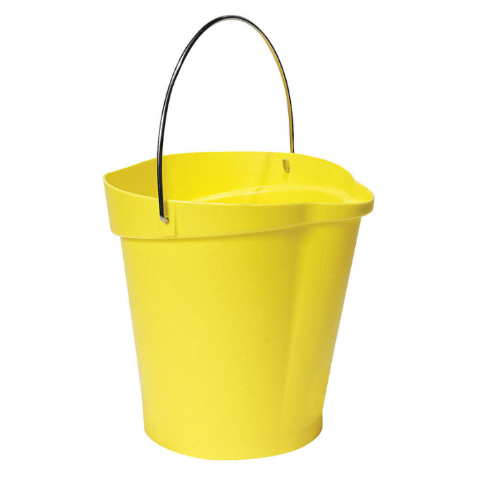 Cubeta Plástica Amarilla para Limpieza
