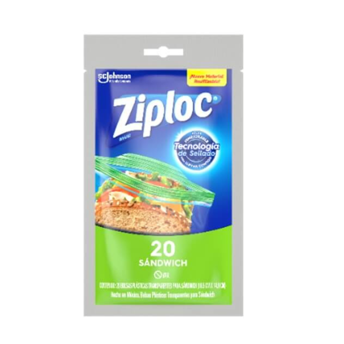 Bolsa Ziploc Sandwich x20 Fundas