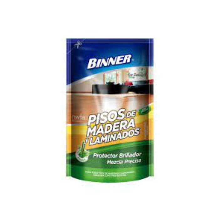 Binner Protector Piso Madera Mezcla Precisa 500 Ml Doy Pack